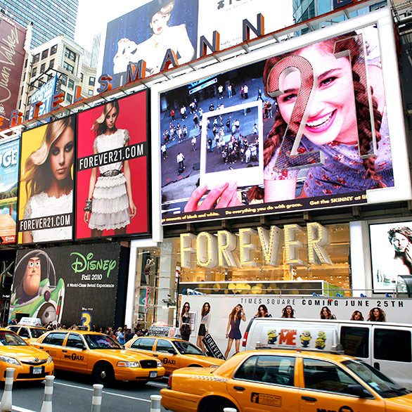 Interactive Billboard in Times Square, Forever21 on Behance