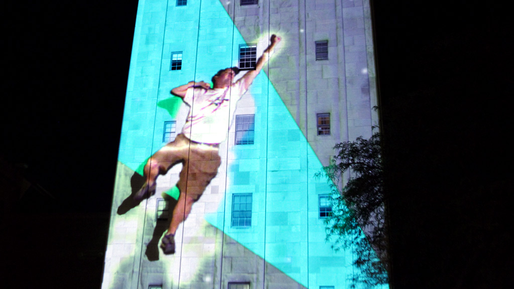 Interactive Projection Mapping Superhero - Ann Arbor Summer Festival - Wildbytes