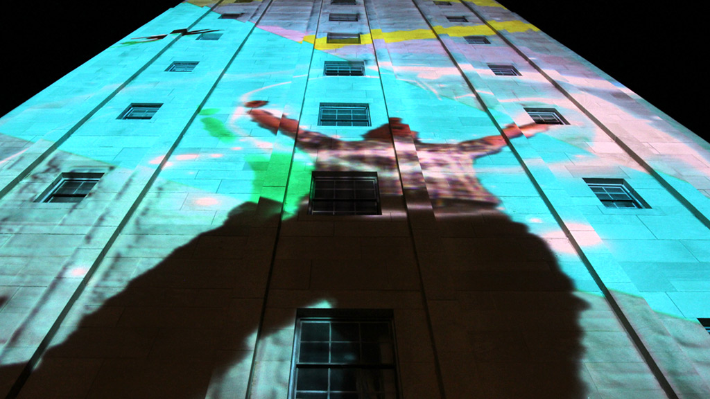 Interactive Projection Mapping Superhero - Ann Arbor Summer Festival - Wildbytes