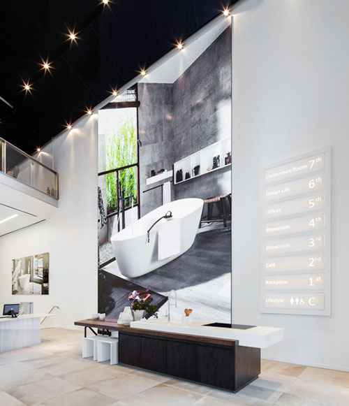Immersive audiovisual retail experience for Porcelanosa NYC Flagship