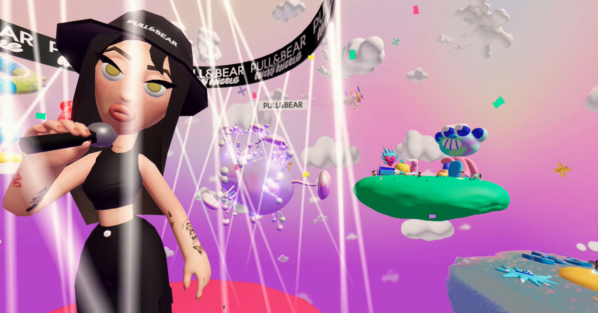 Wildbytes Pull&Bear presents Nicki Nicole live on Roblox.